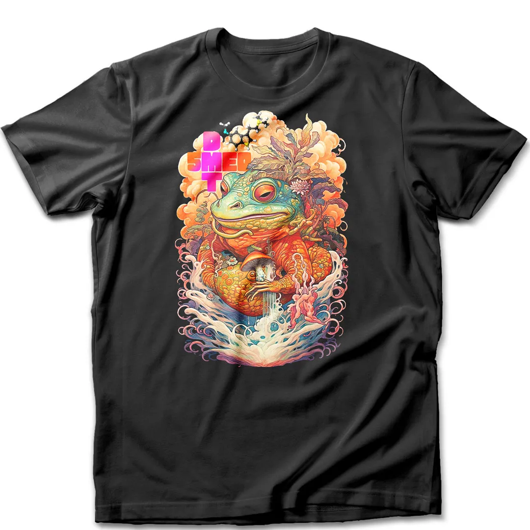 5MEO DMT bufo psychedelic design depicting a sonoran toad with a shroom