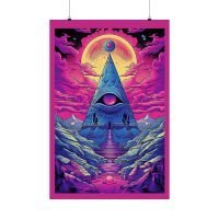 Illuminate your space with our mesmerizing 'Trippy Eye in the Sky' poster 👁