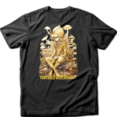 Golden psychonaut t-shirt