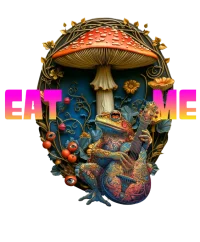 Eat Me" magic mushroom