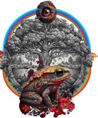 bufo and tree of life tshirt