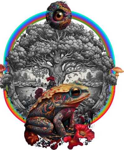 bufo and tree of life tshirt
